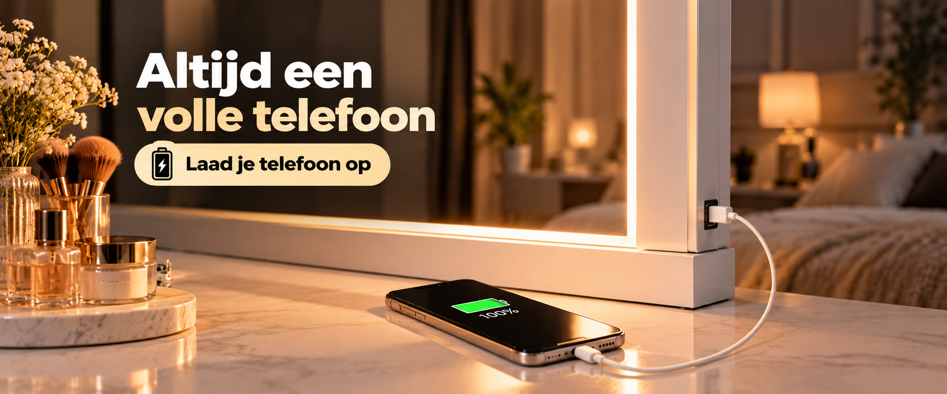 Telefon über den Spiegel aufladen