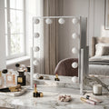 LED Hollywood Square Vanity Mirror – White | Makeup Mirror