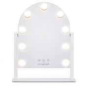 Livingbright - Make Up Spiegel met Verlichting - Draaibaar - Halfrond - Wit - afbeelding 5