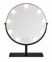 Livingbright - Make Up Spiegel met Verlichting - Rond - Roterend - 9 Leds - Zwart - afbeelding 10