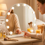 RoundHollywood Vanity Mirror with LED Lights