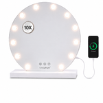 Livingbright Hollywood Round Mirror 50X47CM - LED - White