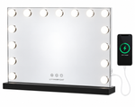 Livingbright Hollywood Mirror 58X46CM - LED - Black