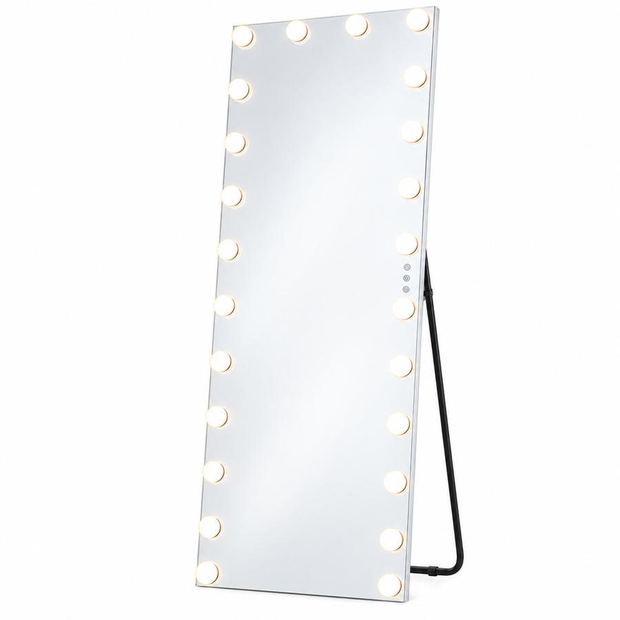 Livingbright Hollywood Full-Length Mirror 65x173cm - 24 LED - White