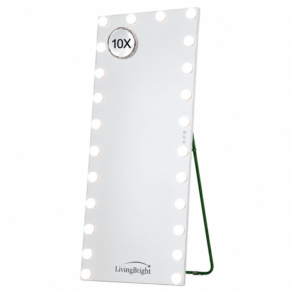 Livingbright Hollywood Full-Length Mirror 65x173cm - 24 LED - White