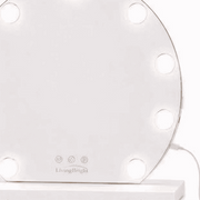 Livingbright Hollywood Spiegel Rond 40X37CM - LED - Wit