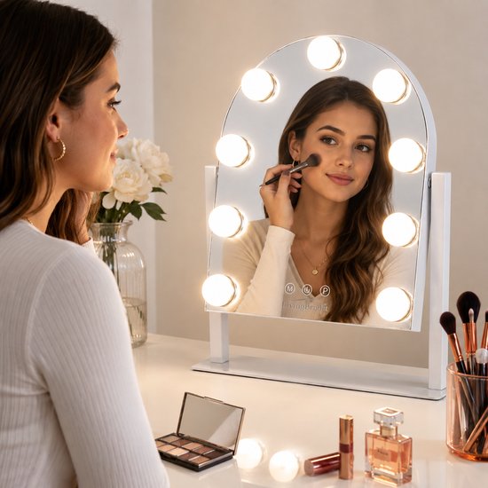 LivingBright arched mirror