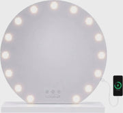Livingbright Hollywood Spiegel Rond 60X57CM - LED - Wit