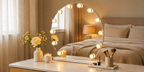 RoundHollywood Vanity Mirror with LED Lights