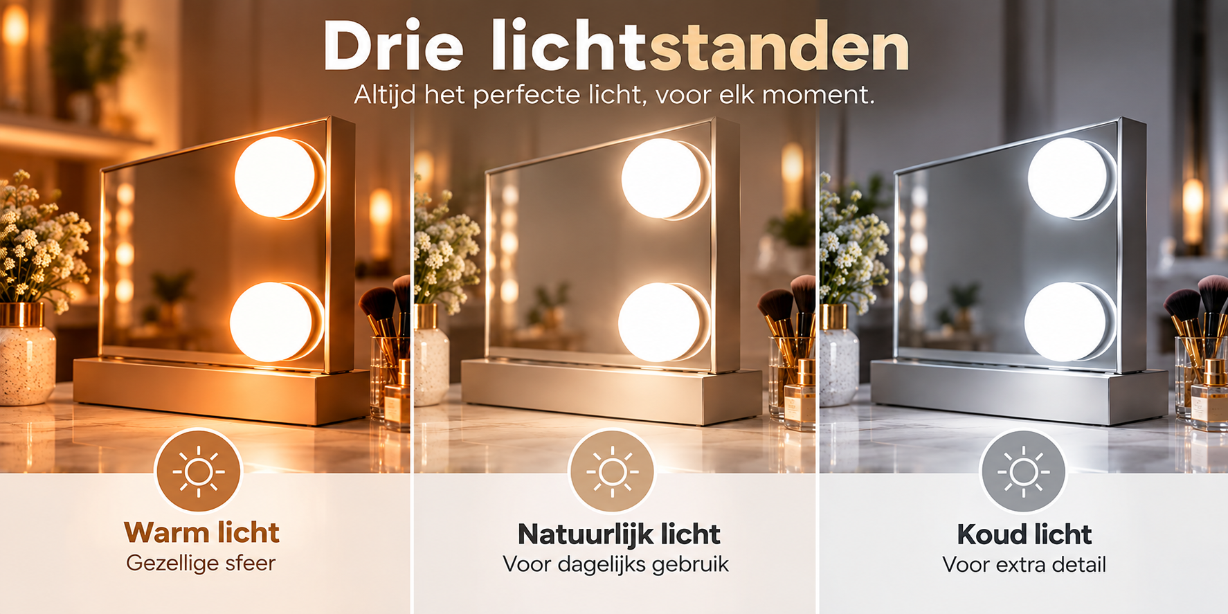 Drie lichtstanden