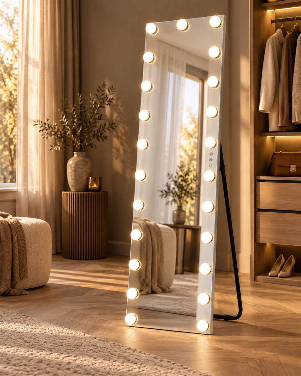 Illuminated from head to toe.